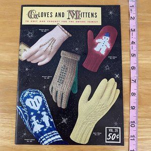 Vintage 1953 Patterns Gloves and Mittens Bernhard Ulmann Knit Crochet